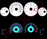 00-05 Dodge Neon w/ Tach WHITE REVERSE GLOW GAUGES