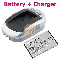 For Casio Exilim 3.7 Lithium-Ion NP-20 BATTERY + CHARGER