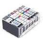 Canon Multipack CLI8 / PGI5 WITH CHIP - Set of 7 Canon Compatible Printer Ink Cartridges for Canon Pixma MP960 MP970 Printer Inks - CLI-8 / PGI-5 (Contains: CLI-8C, CLI-8PC, CLI-8Y, CLI-8M, CLI-8PM, CLI-8B, PGI-5BK) MP 960 MP 970 - Latest Chip Installed, Ready For Use, No Fuss!