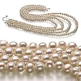 Emma White 6-7mm A Freshwater Pearl Necklace 23 inch Matinee Length