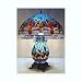 Advanced Sale Discounted for This American Stained Glass Blue Handcrafted Dragonfly Tiffany Table Lamp Lamps with Lit Base-this Is Lifetime Int Authentic Products.please Call Us At 718-701-0740 or Email Us At Sam@lifetimeinternational.com - We Are Not Associated with : Ck Stained Glass  or Dynamic Lights .