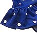 Taiycyxgan Baby Toddler Girls One-Piece Swimsuit Bowknot Spots Swimwear With Headbands,Large / 5-6 Years,Navy