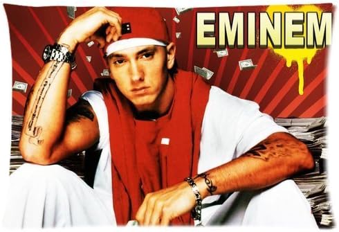 Hip Hop Singer Eminem 20 X 30 Inches Printed Rectangle Cushion Throw Pillow Cover Case By Funny Gift