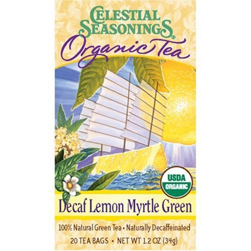 Celestial Seasonings Organic Lemon Myrtle Green Tea Decafeinated, Tea Bags, 20-Count... by Celestial Seasonings