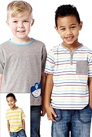 3 Pack Cotton Rich Assorted T-Shirts