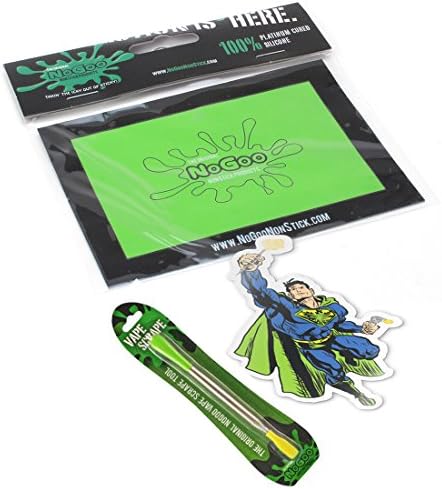 BUNDLE 3 ITEMS: NoGoo Silicone Small Mat + NoGoo Vape Silicone Tool + KC Exclusive Sticker