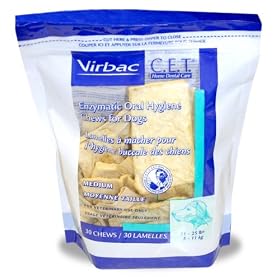 C.E.T. Enzymatic Oral Hygiene Chews for Small-Medium Dogs (11-25 Pounds)