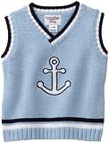 Hartstrings Baby-boys Newborn V-Neck Anchor Sweater Vest