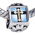 Ivory Crcifix On Cross Beads - Pandora Bead & Bracelet Compatible