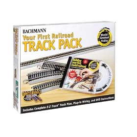 Bachmann Trains Snap-Fit E-Z Track Nickel Silver World's  Greatest Hobby First Railroad Track Pack