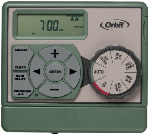 Mechanical Water Timer Orbit Sprinkler Timer - 4 Zone Station Indoor Water Irrigation Controller Automatic Water Timer