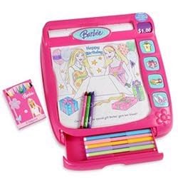 Barbie Electronic Talking Shop 'n Draw Rolling Activity Desk