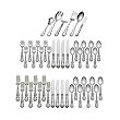 Gorham Strasbourg 46-Piece Sterling Silver Flatware Place Set, Service for 8