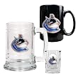 Vancouver Canucks 15oz Tankard, 15oz Ceramic Mug & 2oz Shot Glass Set - Primary Logo NHL Hockey