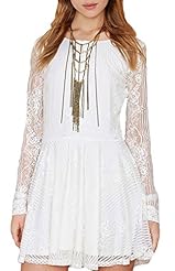 Striped Print Backless Lace Prom Dress/Party Dress 