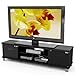 B-207-CHT Holland 70.75-Inch Extra Wide TV/Component Bench, Ravenwood Black