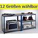 Mammut� Schwerlastregal Mustang - 12 Gr��en w�hlbar - 175kg Tragkraft/Boden, pulverbeschichtet blau, 90x200x60