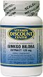 Ginkgo Biloba Extract 120 mg by Vitamin Discount Center 50 Vegetarian Capsules