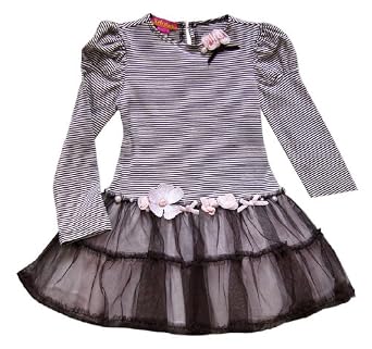 Pearls And Flowers Stripy Dress