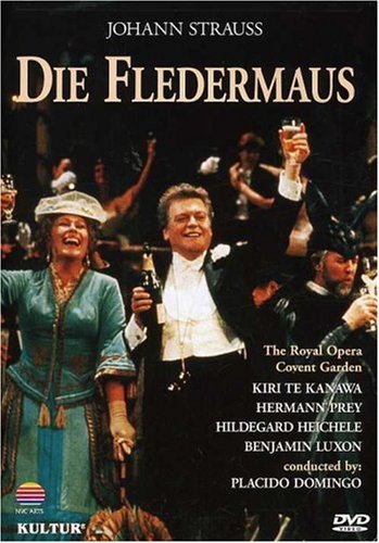 CD-Charts  DVD : Johann Strauss - Die Fledermaus / Domingo, Te Kanawa, Prey, Royal Opera Covent Garden