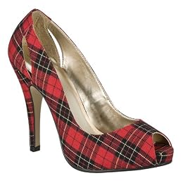 plaid peep-toe pumps Mossimo for Target, $26.99 - target.com