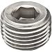 Stainless Steel 316 Pipe Fitting, Hex Countersunk Plug, Class 1000, NPT Male