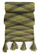 Handmade Alpaca Natural Fiber Ski Scarf - Scottish Plaid in Olive (Large)