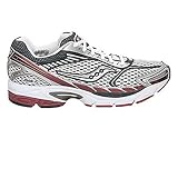 Men's Saucony Pro Grid Ride 2 Running Shoe - White/Maroon/Silver