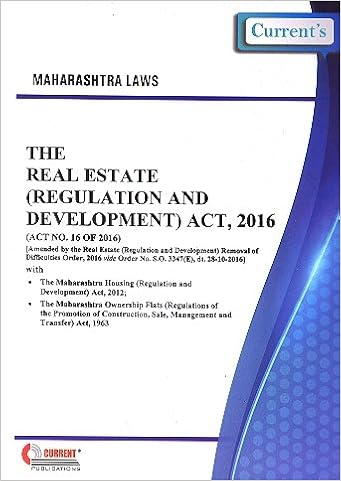 Real Estate Regulations and Development Act 2016 - Book-Current Publications