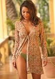 UjENA Earthtone Sheer Robe