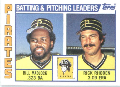 1984 Topps # 696 Bill Madlock/Rhoden Pittsburgh Pirates Baseball Card