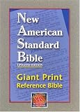 NASB Giant Print Reference Bible (Black Genuine Leather)
