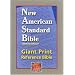 NASB Giant Print Reference Bible (Black Genuine Leather)