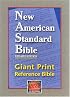 NASB Giant Print Reference Bible (Black Genuine Leather)