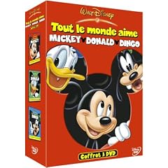 Coffret Disney 3 DVD : Tout le monde aime Mickey / Tout le monde aime Donald / Tout le monde aime Dingo
