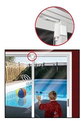 White Door Guardian Patio Door Lock