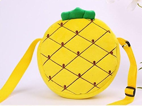 Super Meng Cute Cartoon Shape Pineapple Fruit Shape Increase Lady Hand Bag Purse Wallets