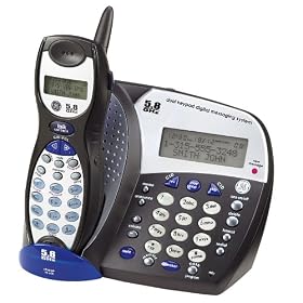 GE 5.8 GHz Cordless Phone with Answering System, Caller ID, and Speakerphone