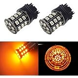 JDM ASTAR AX-2835 Chipsets 3056 3156 3157 4157 LED Bulbs for Turn Signal,Amber Yellow
