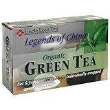 Uncle Lee's Tea Organic Green Tea,100-Count Box (Pack of 4)