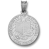 Univ Of Ca Santa Barbara Seal Pendant (Silver)