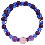 Swarovski Crystal and Amethyst Bracelet