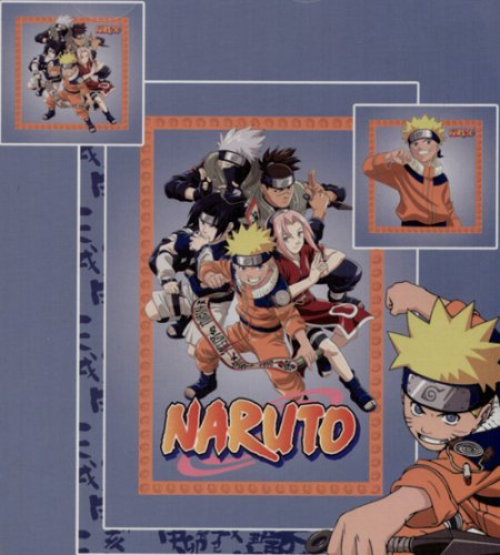 Childrens Toyshop  Küche & Haushalt : Bettwäsche Naruto grau 135x200+80x80cm