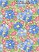 Blue Rose Floral Series F0220 Vinyl Tablecloth 54" x 45' Roll