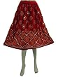 Designer Skirt Dcrapechic Beaded Red Womens Boho Skirts 28"