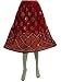 Designer Skirt Dcrapechic Beaded Red Womens Boho Skirts 28"