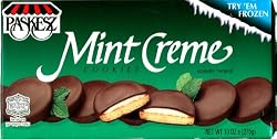 Paskesz Mint Creme Cookies, 10-Ounce Packages (Pack of 12)