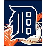 Northwest Detroit Tigers 50x60 Royal Plush Raschel Fleece Blanket