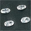 4 White Oval Faceted Cubic Zirconia CZ Gem Stone 3x4mm