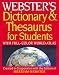 Webster's Dictionary & Thesaurus for Students: With Full-Color World Atlas